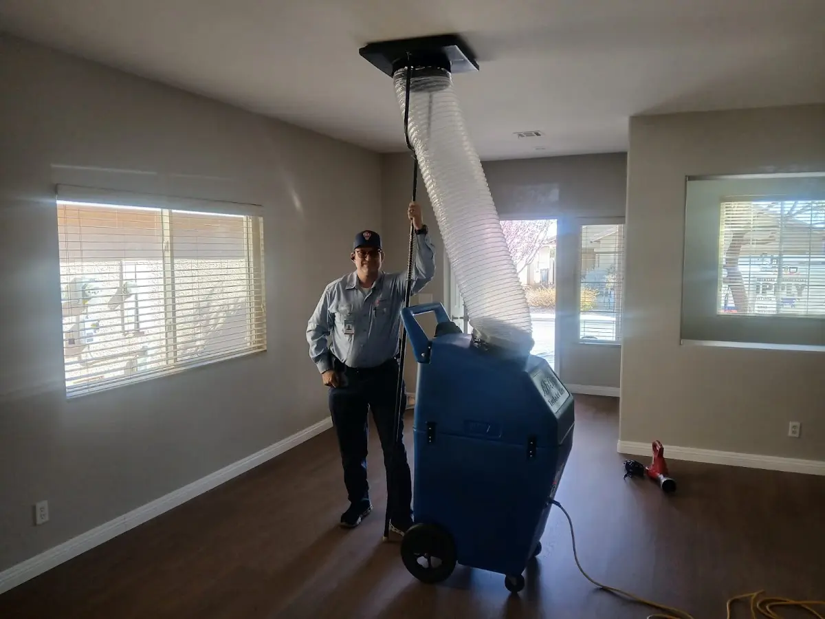 Professional Dryer Vent Cleaning work inside a Fort Lupton home